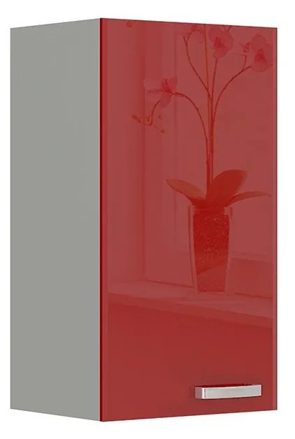 Závesná horná skrinka Multiline 40 G-72 F, Farby: šedý / krém lesk