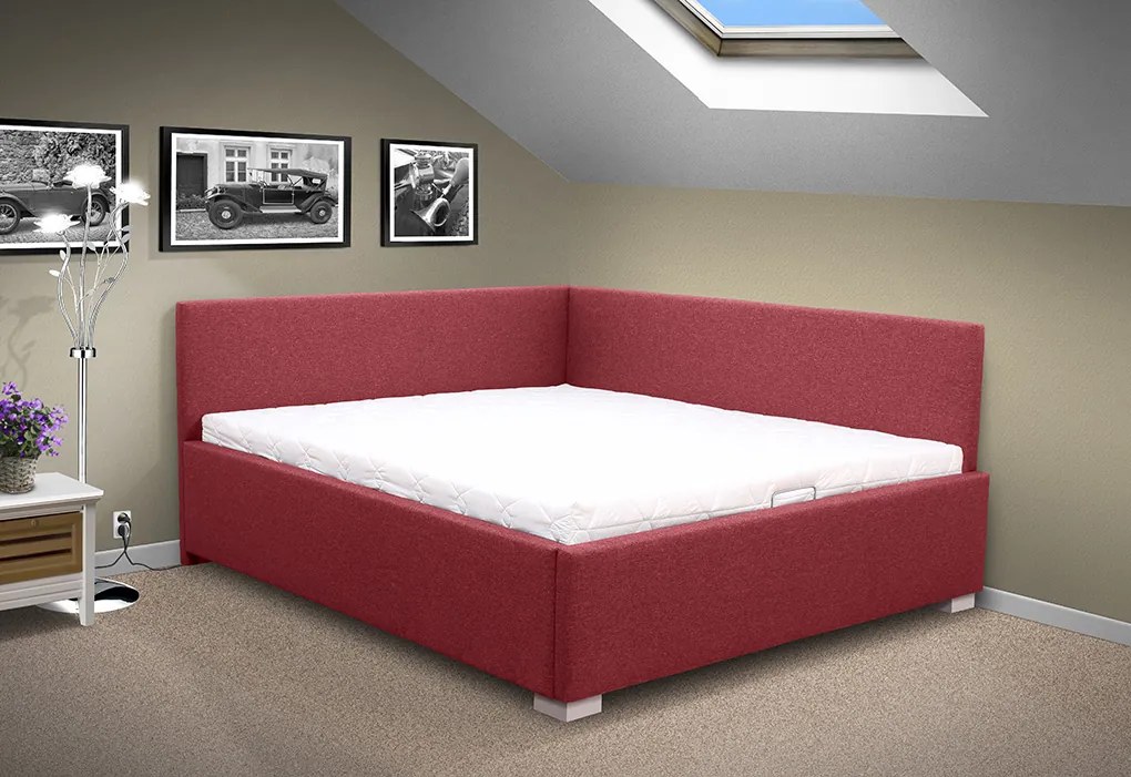 Moderná posteľ s čelami Martina HIT s MOT otváraním ÚP 120x200 cm Farba: Savana hnedá