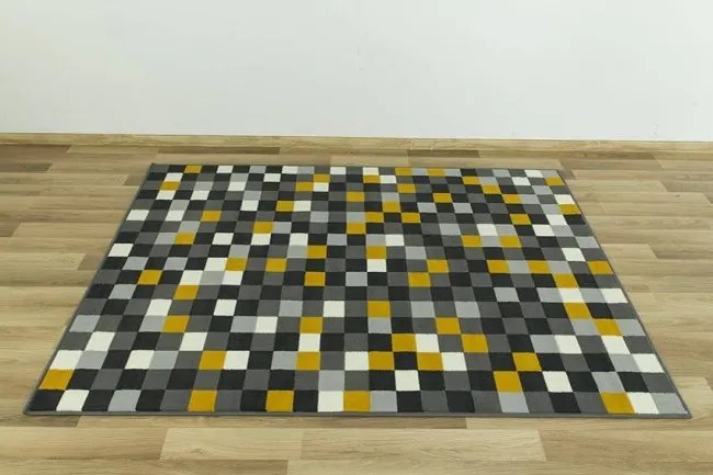 Koberec Luna 503629/89915 štvorce žltý