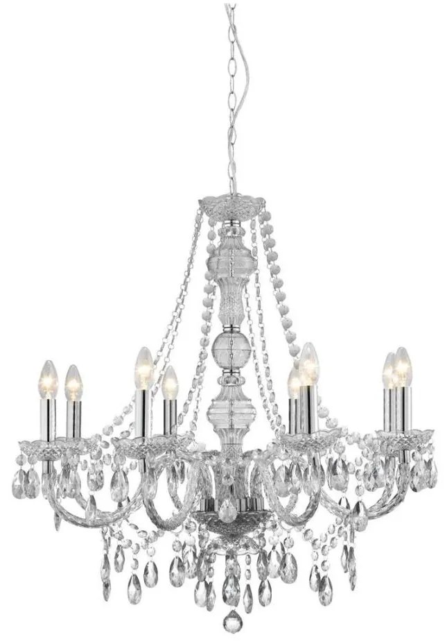 Searchlight 8888-8CL - Luster na reťazi MARIE THERESE 8xE14/40W/230V