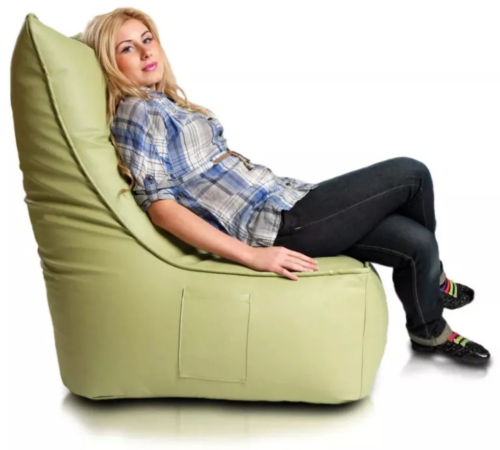 INTERMEDIC SK INTERMEDIC Sedací Vak Elegant, 350L Farba: E10 - Modrá svetlá (Ekokoža)