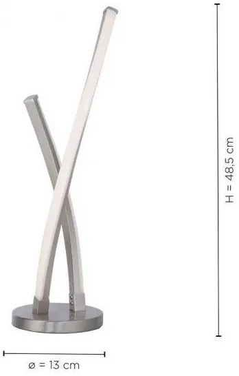 Leuchten Direkt 11991-55-LED RGB Stmievatelná stolná lampa SWING LED/9,5W/230V+DO