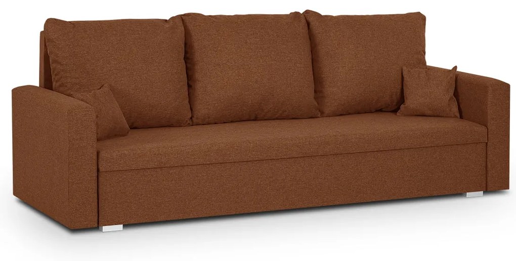 Pohovka pre 3 osoby s funkciou spania MONDI Svetlo hnedá