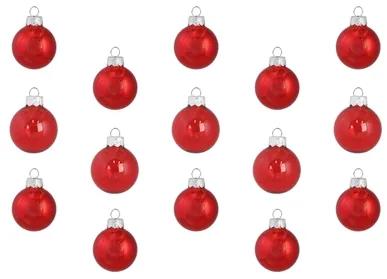 Set vianočných ozdôb mix červených farieb