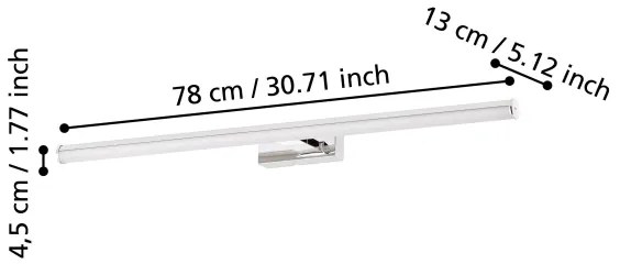 Eglo 97083 - LED kúpeľňové osvetlenie k zrkadlu VADUMI LED/14W/230V IP44