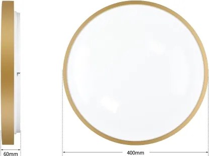 Brilagi - Stmievateľné LED svietidlo GLASS POOL DOUBLE LED/48W/230V 40 cm zlaté + diaľkové ovládanie