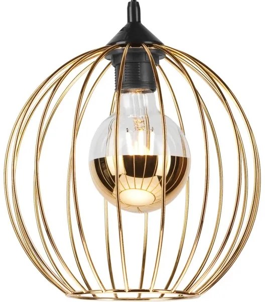 Luster na lanku ZOYA 1xE27/60W/230V zlatá