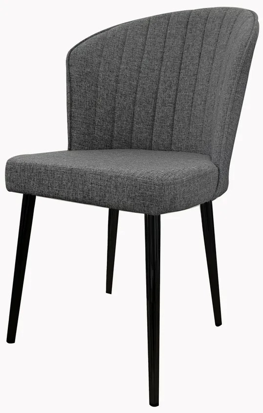 Sada jedálenských stoličiek Rubi Grey and Black, 4ks, 4 ks