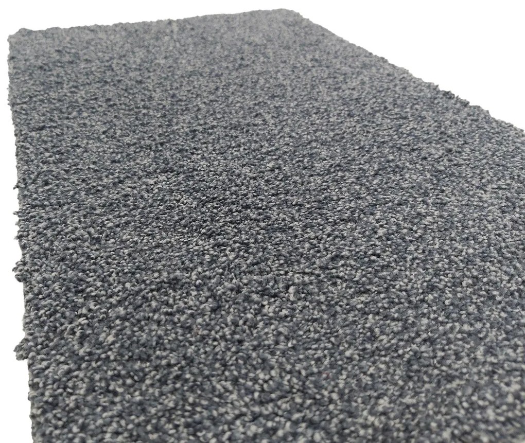 Koberec metráž Supersoft 780 sv. modrý, na mieru s bordúrou, šíře 4m, modrá, ab (mriežka), chodba / predsieň, Tapibel