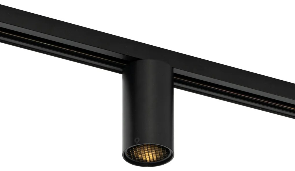 Moderný čierny reflektor pre 1-fázový koľajnicový systém GU10 50 mm - Iconic Ruby Honey