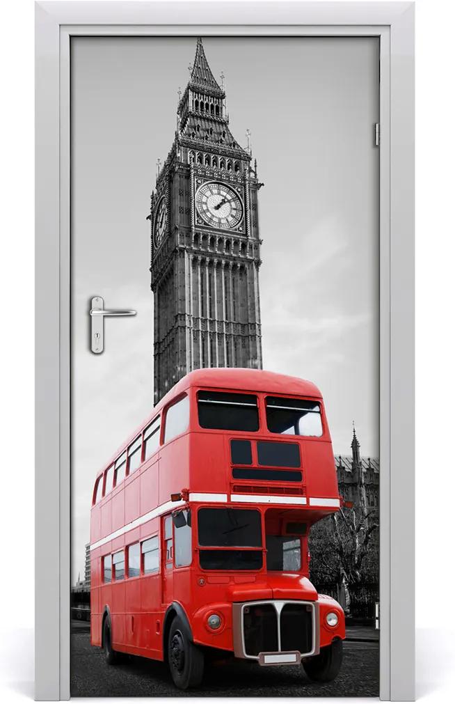 Fototapeta samolepící dveře Londýnský autobus