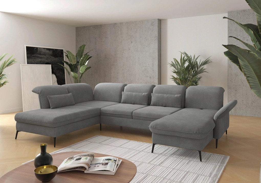 XXXLutz SEDACIA SÚPRAVA, textil, sivá Sit & More - Sedačky - 00014401183B