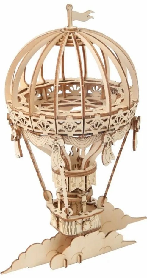 RoboTime drevené 3D puzzle Teplovzdušný balón