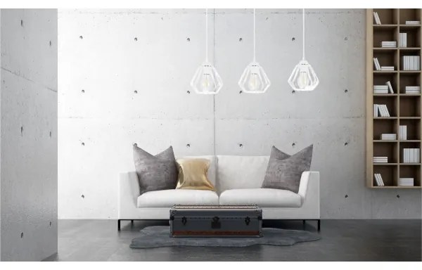 Luster na lanku CEED 3xE27/60W/230V biela