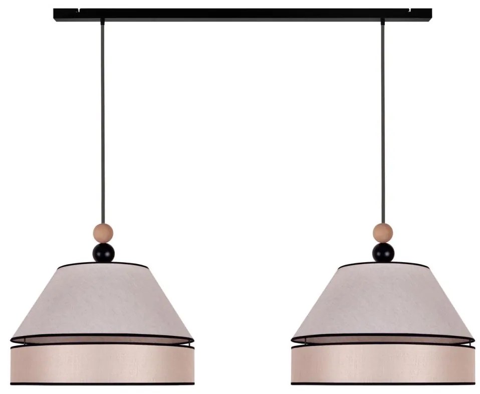 Duolla - Luster na lanku AVIGNON 2xE27/15W/230V béžová