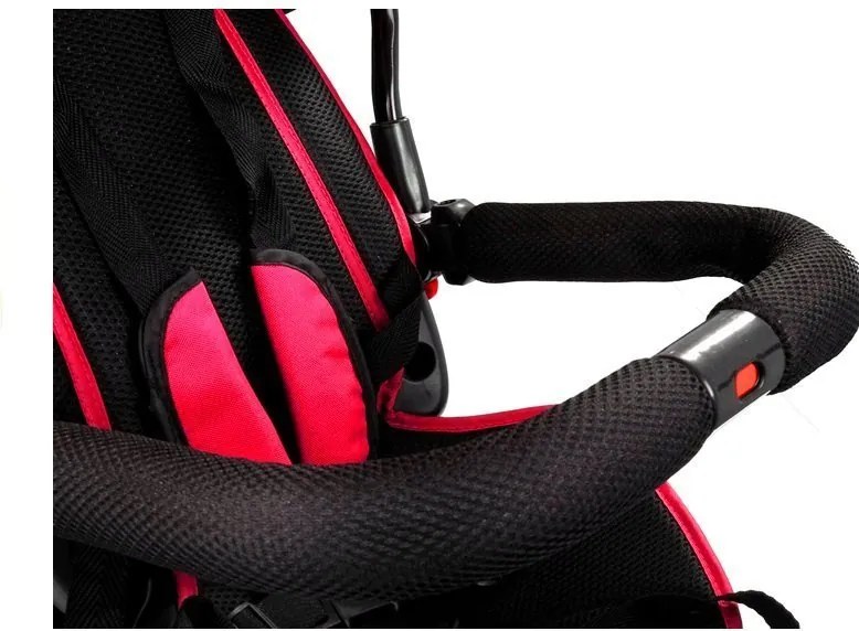 LEAN Toys Trojkolka PRO500 červená - ČIERNY RÁM