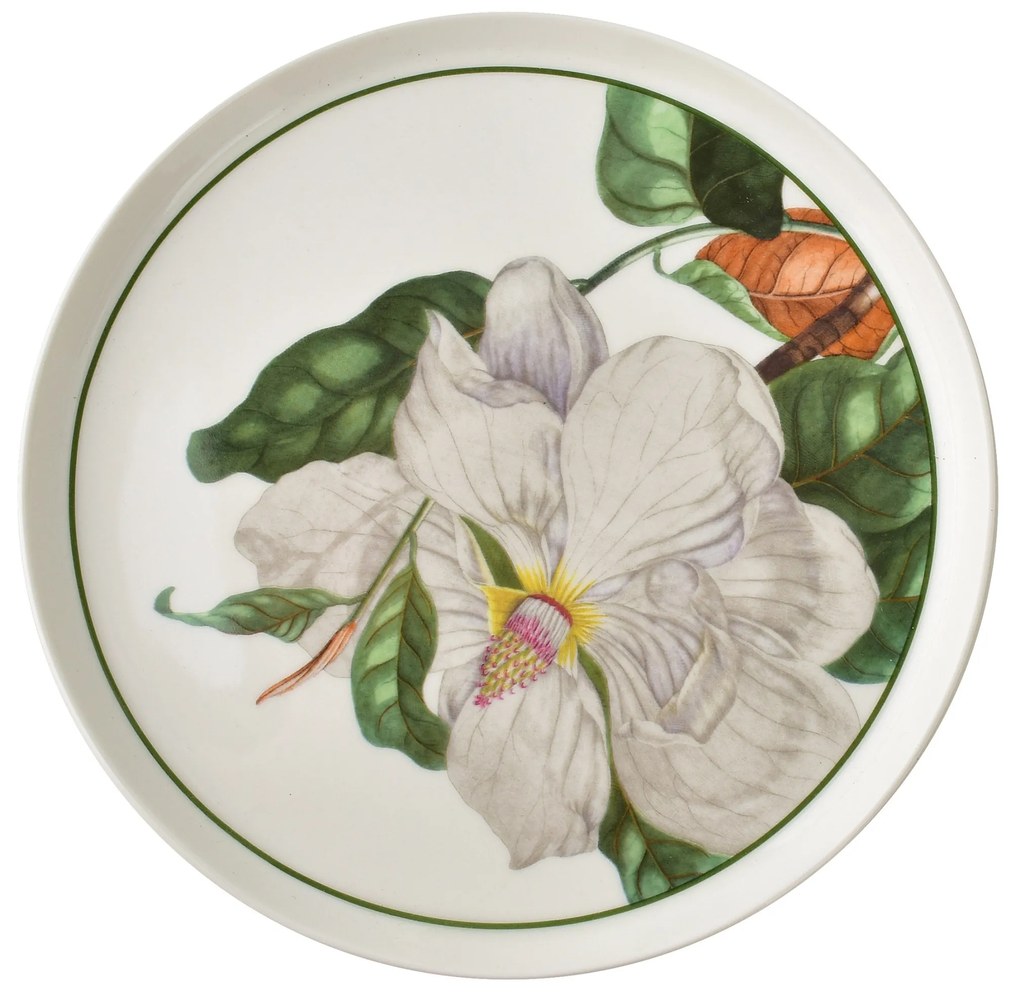 Porcelánová jídelní sada LEA Tree 18 ks bílá