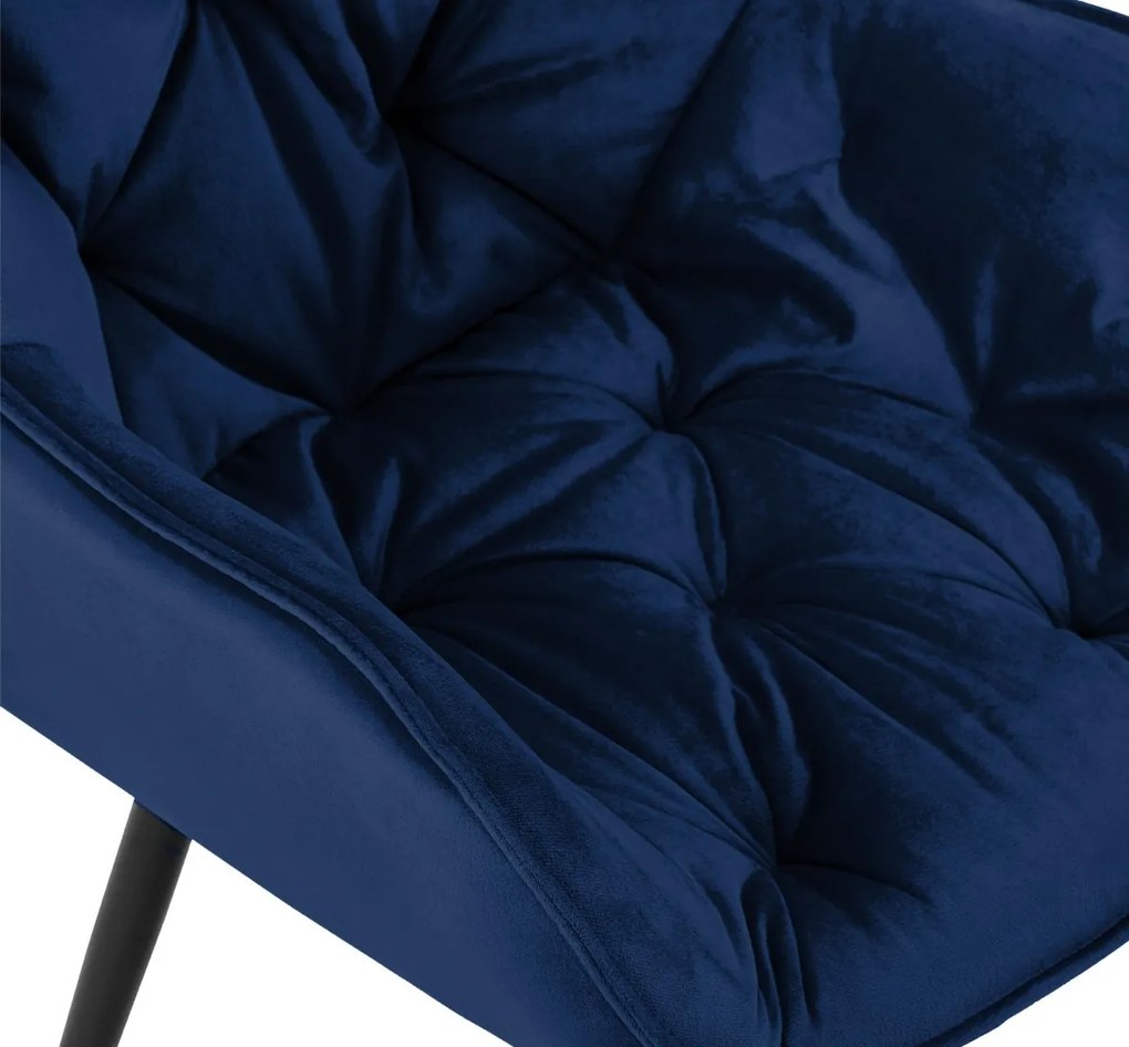 Stolička Tanna - zamat - Tmavo modrá