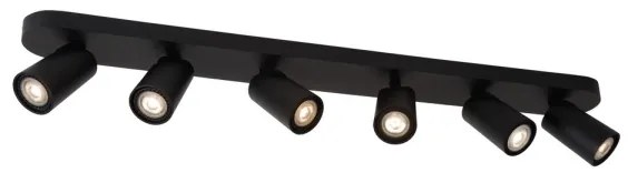 Lucide 23954/31/30 - LED Bodové svietidlo XYRUS 6xGU10/5W/230V čierna