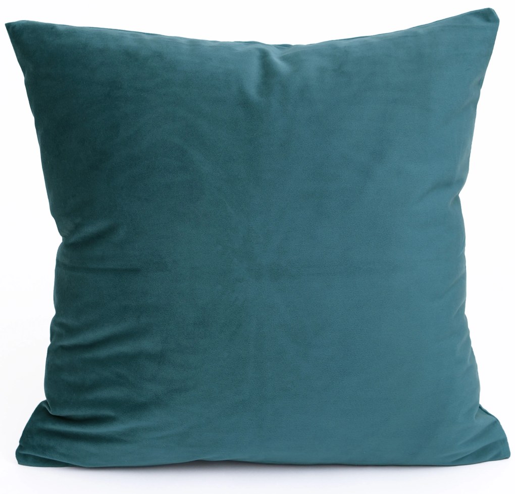 Zamatová obliečka na vankúš Cesar 40 x 40 cm - petrolejová