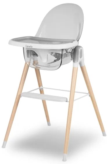 Lionelo - Detská jedálenská stolička 2v1 MONA Stone
