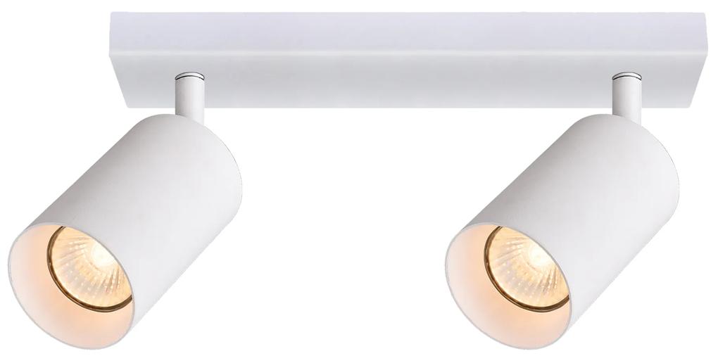 BERGE Bodové svietidlo GU10 VIKI-L 2 - biele + 2x LED žiarovka