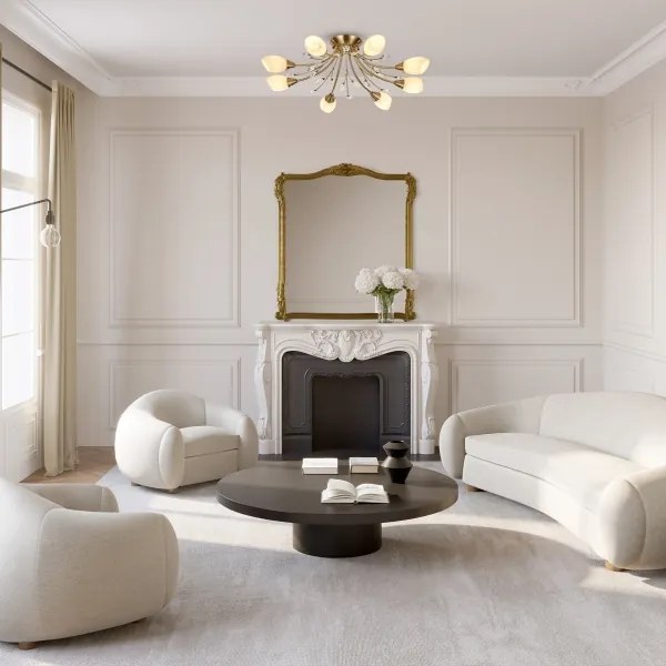 Brilagi - Prisadený luster MEGAPOLIS 8xE14/60W/230V bronzová