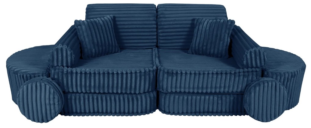 MeowBaby® Churros detská pohovka Max, Midnight Blue