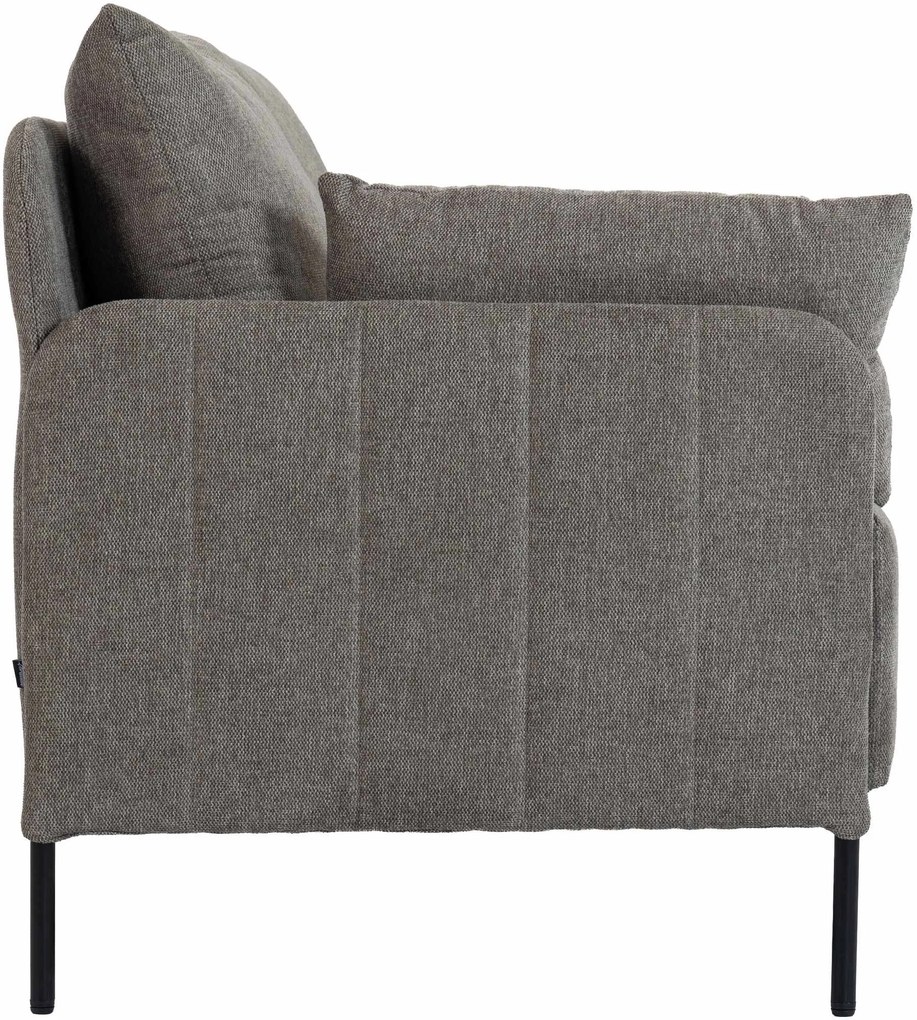 Sedačka Ziden 2-miestna látka - sivohnedá