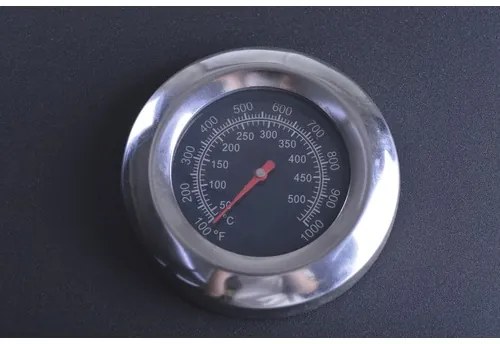 Gril na drevené uhlie Montreal 117,5x66x107,5 cm oceľ čierny