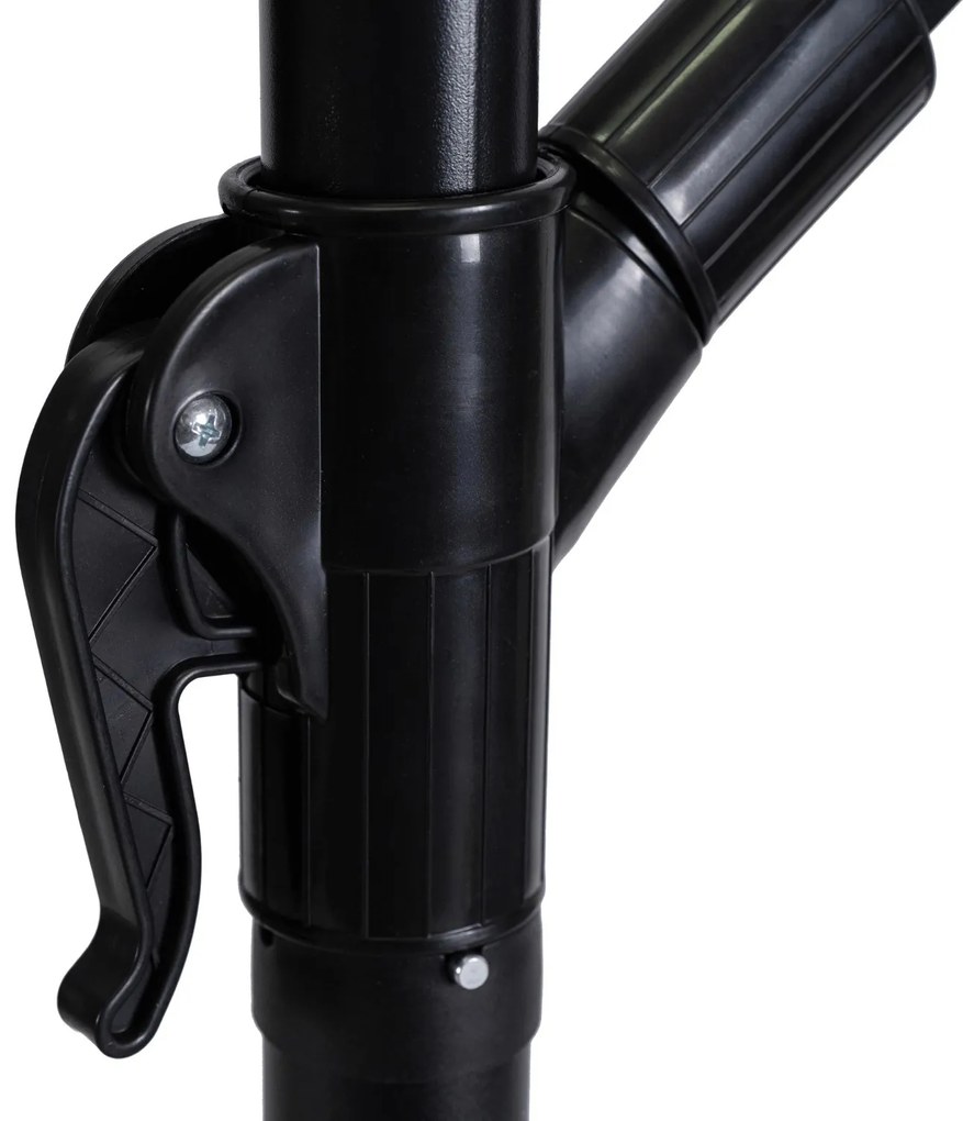 Záhradný slnečník Akron 300 cm sivý