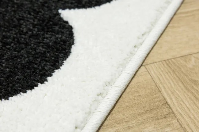 Detský koberec LIMA M138A čierny / biely