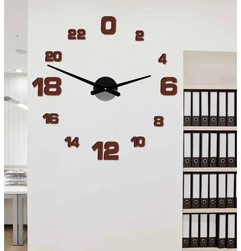 Moderné nalepovacie nástenné hodiny | 3D hodiny 12S022-Wall clock