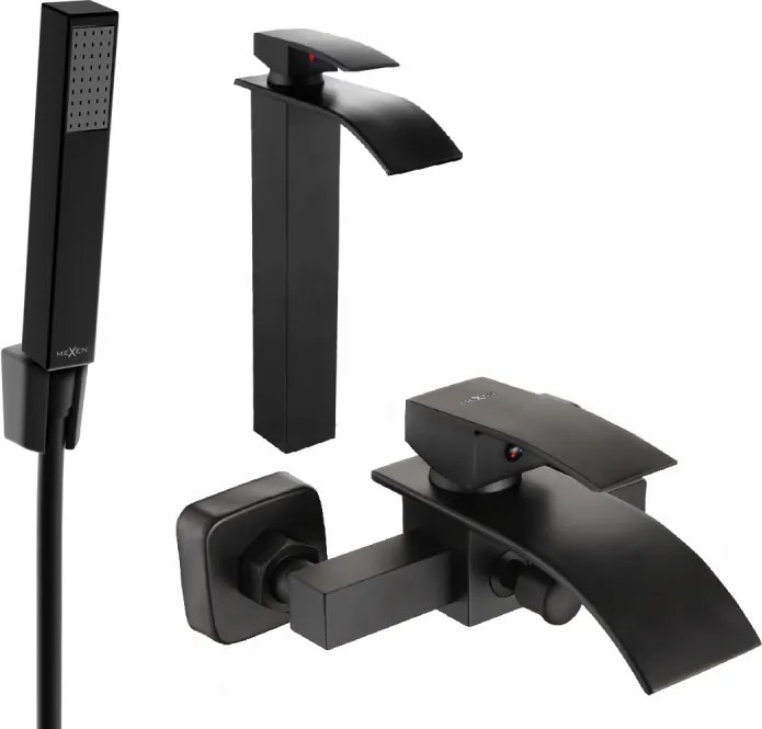 Mexen Aries R77 vaňová súprava, čierna - 744813R77-70