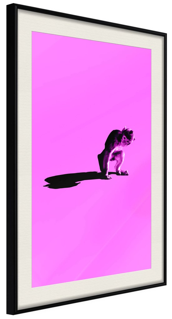 Artgeist Plagát - Little Monkey [Poster] Veľkosť: 20x30, Verzia: Zlatý rám s passe-partout