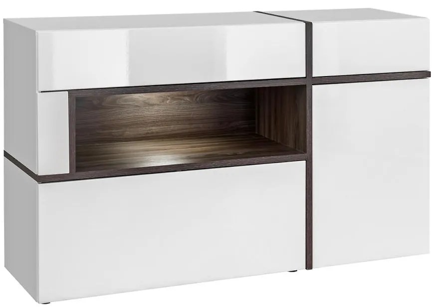 Komoda Cross Biely/Perla