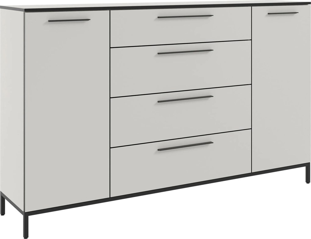 XXXLutz ŠIROKÁ KOMODA, biela, 180/111/40 cm - Online Only drobný nábytok - 001724000444
