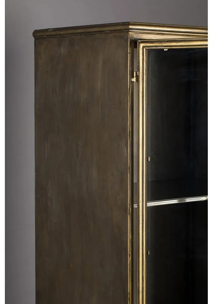 Kovová vitrína v zlatej farbe 64x184 cm Gertlush – Dutchbone