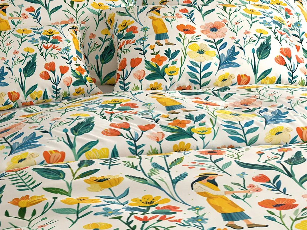 Polybavlnené obliečky FLOVINA POLY farebné Rozmer obliečky: 70 x 90 cm | 140 x 200 cm