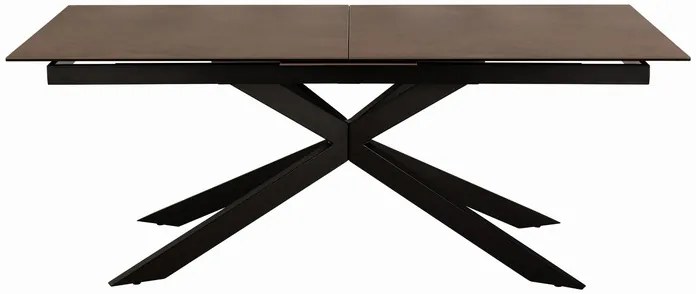 Jídelní rozkládací stůl Irwine 200/240 cm hnědý/černý