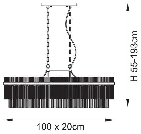 Endon 112573 - Luster na reťazi MARIETTA 4xE14/6W/230V mosadz/číra