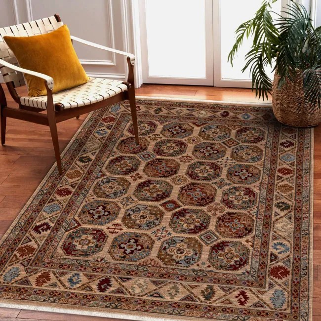 Koberec KESHAN, strapce 7874/53555 béžový / terakota