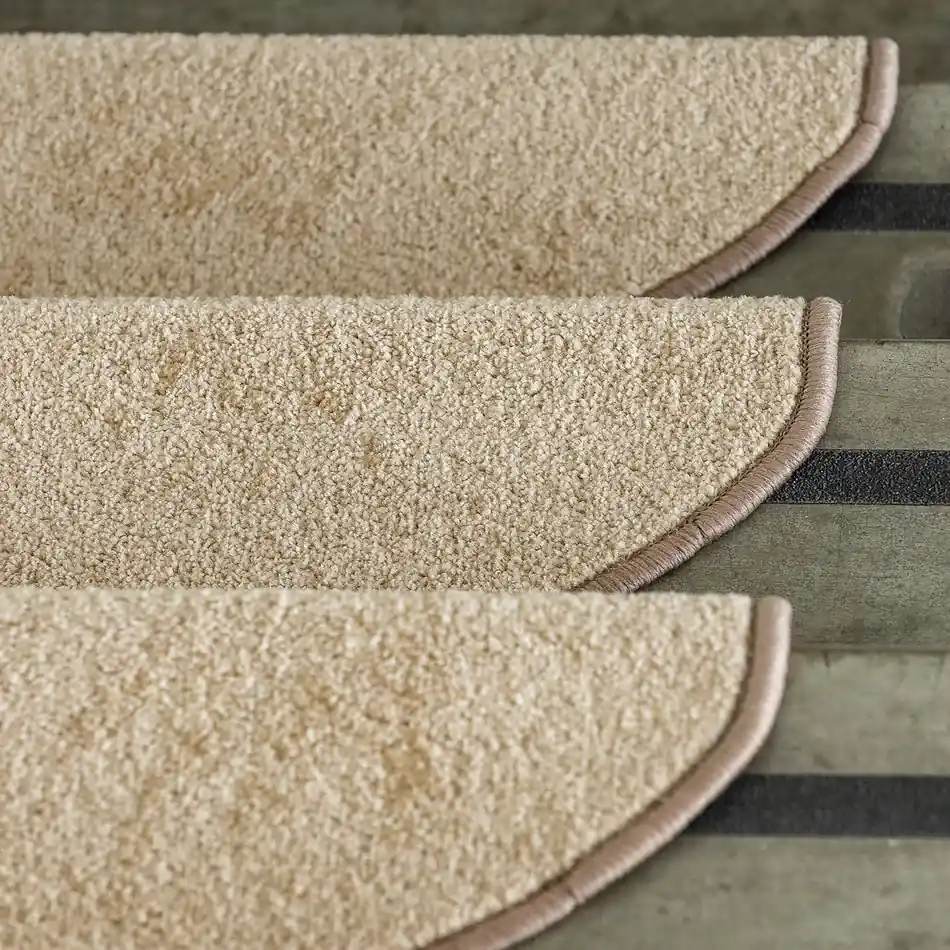 Vopi Kobercové nášľapy na schody Eton 24 x 65 cm - Béžová | BIANO