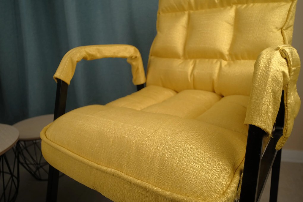Bestent Polohovacie kreslo s podnožkou Yellow Perfetto