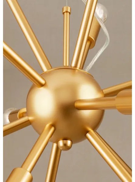 Redo 01-2935 - Luster na lankách STELLAR 18×E14/25W/230V zlatý