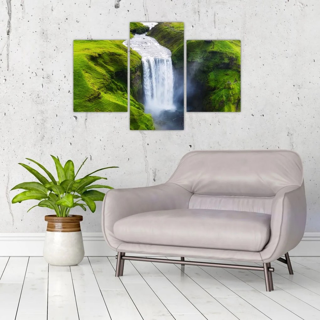 Obraz - Vodopád Skogafoss (90x60 cm)