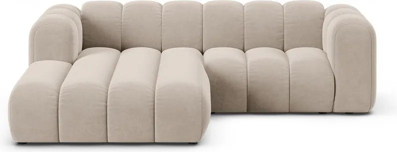 Béžová rohová pohovka (ľavý roh) Lupine – Micadoni Home