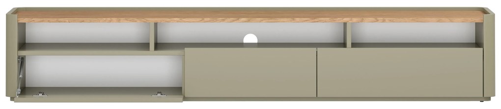 TV skrinka Elivo 200 cm - eukalyptus / dub baltic dune