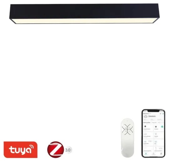 Immax NEO 07074-90-LED Stmievateľné stropné svietidlo CANTO 50W/230V čierna Tuya+DO