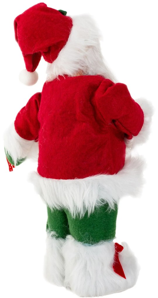 Tutumi Tutumi, vianočná figúrka Santa Clausa 30cm 301251, biela-červená-zelená, CHR-08900